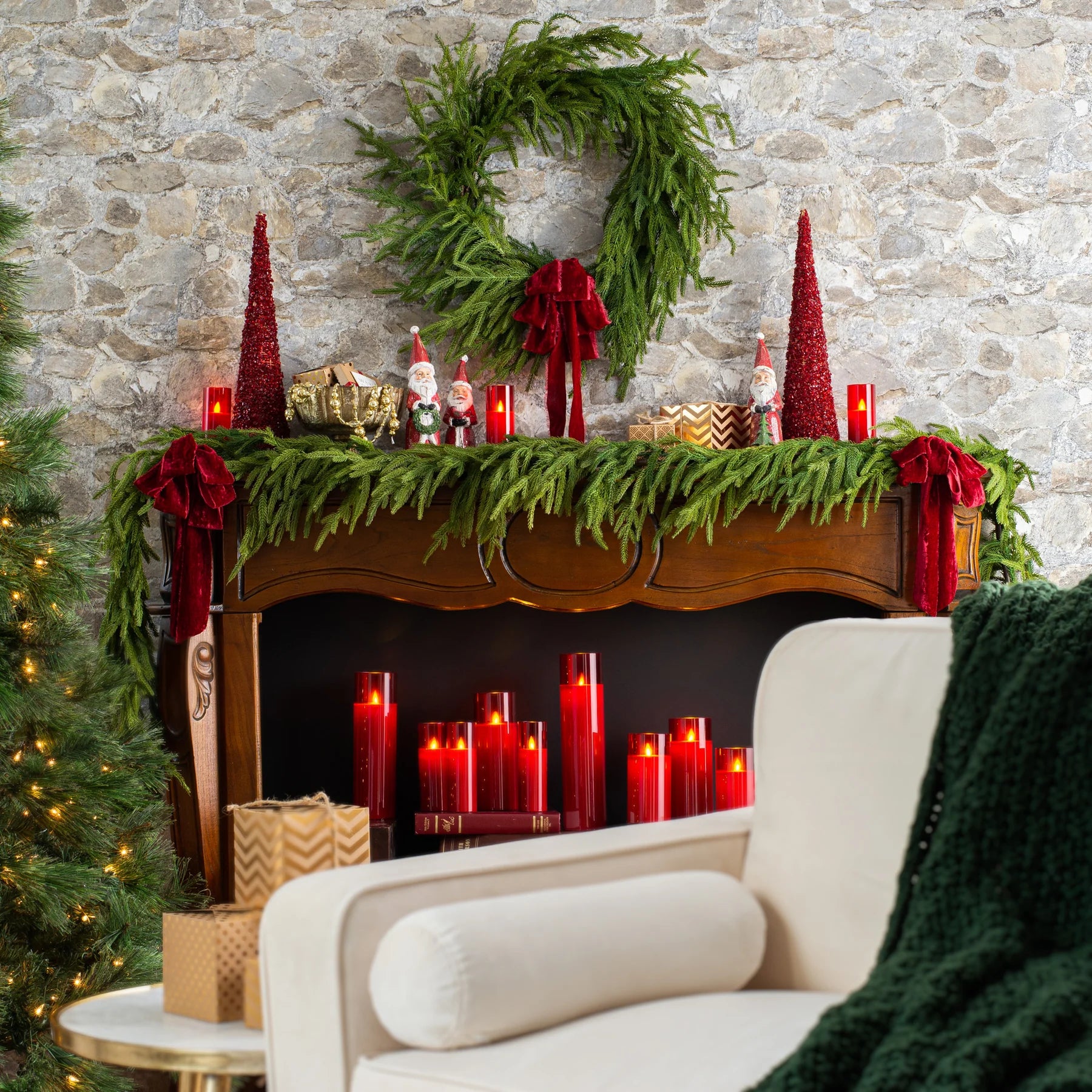 Norfolk Pine Christmas Garland